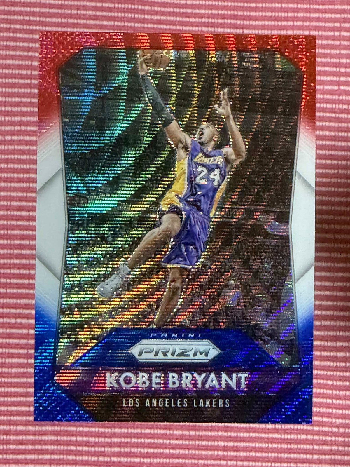 2015-16 Panini Prizm KOBE BRYANT RWB Red White Blue Prizms LA Lakers HOF #182