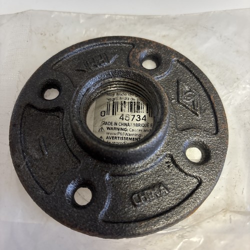 1" BLACK MALLEABLE IRON FLOOR FLANGE fitting pipe npt