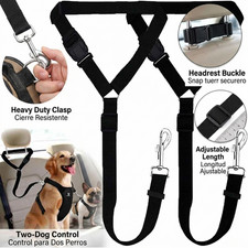 Dog Seat Belt Leash Pet Seatbelt Car Suv Safety Adjustable Harness Tether 2Pack