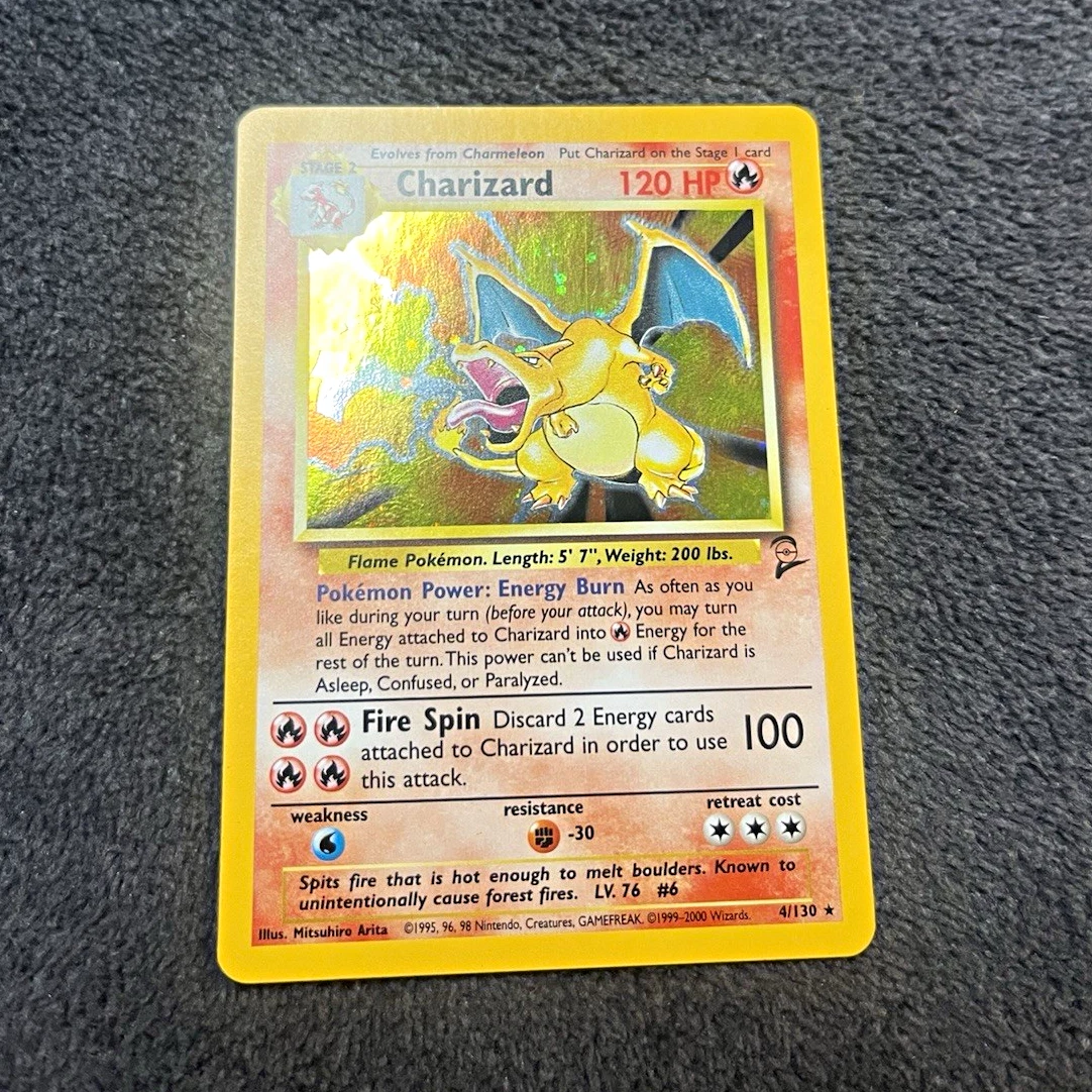 Charizard Pokémon TCG Holo Rare Base Set Individual Collectible
