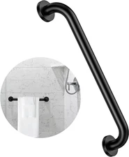 ZUEXT 16 Inch Oil Rubbed Black Stainless Steel Shower Grab Bar, Bathroom Safety 