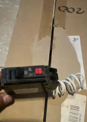 #ad ABB 20A GFCI Circuit Breaker 120V Black Branch Circuit Single Pole $29.99