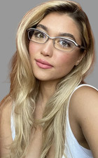 New Vintage Alain MIKLI AL1022001 55mm Gray Silver Women s Eyeglasses France