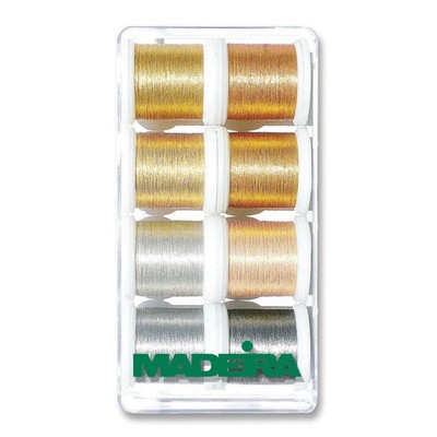 Madeira Geschenkbox - Metallic - glatt - 8 x 200 m - Spulen - Fäden - 8019