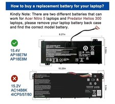 Acer AP18E7M 15.4V Li-Ion Battery For Nitro 5 AN515-54 AN517-51 Nitro 7 AN715-51