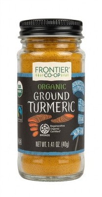 Frontier Co-op Regenerative Organic Ground Turmeric 1.41oz Jar Fair Trade Non-GM