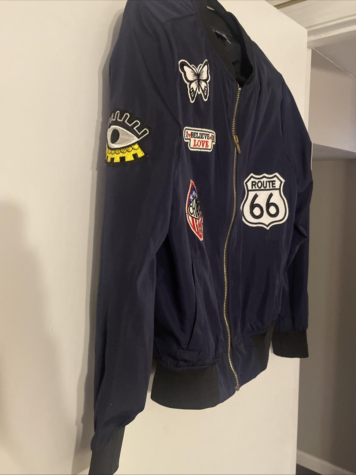 Casting LA Women’s Embroidered Patchwork Bomber J… - image 13