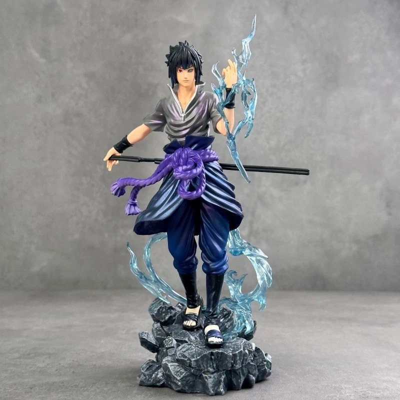 Action Figure 25cm Naruto o Sasuke PVC Anime Collezione Display con Base 2025 - Immagine 4 di 4