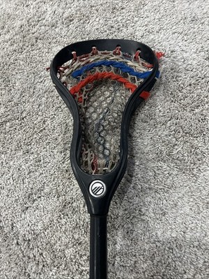 Maverik Metrik High School lacrosse head Black HS Spec With Nike Vandal Shaft