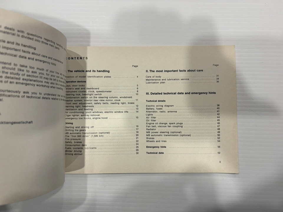 MERCEDES BENZ - OWNERS MANUAL W108 280S EXCELLENT 1085843696 - Image 4 of 4