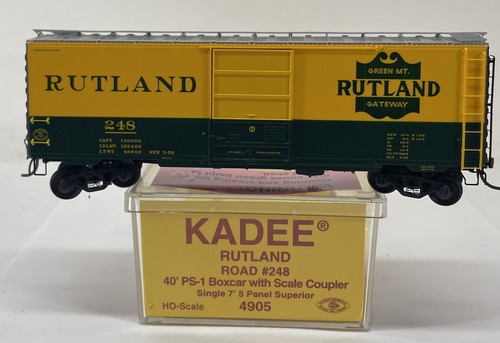 Coche de carga Kadee escala HO 4905 Rutland 40’ PS-1 con acoplador a escala #248 | Zustand: New