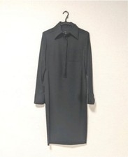 USED GUCCI CLOTHING BLACK SHIRT DRESS TOPS GOOD