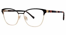 Vera Bradley DEZ PERENNIALS NOIR Eyeglasses 100 Authentic Boutique Display