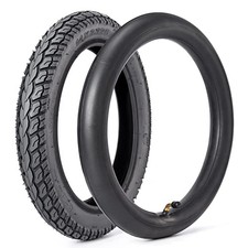 Heavy-Duty 14 x 2.125 57-254 Tire and Tube Set with Angled Valve Stem 14 Inch