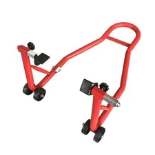 Motorcycle Stand Rear & Front Wheel Lift Paddock Hook Swingarm Auto Red