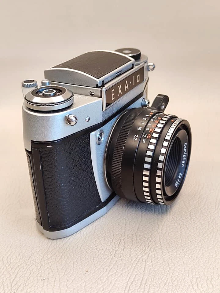 Appareil photo reflex vintage 35 mm EXA-1a Domiplan f2.8/50 avec objectif... - Photo 4/4
