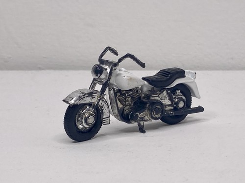 Vintage Matchbox 1980 Harley Davidson Motorcycle #50 - White