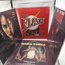 4 Laserdiscs- The Flash, Fatherland, Diabolique. Hard Times