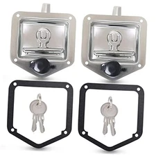  2-Pack T-Handle Latches, Truck Bed Tool Box Latch with Highly Polished 