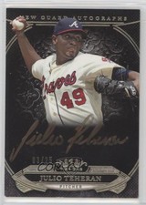 2015 Topps Tier One New Guard Rose Gold Ink 3/25 Julio Teheran #NGA-JT Auto 12x6