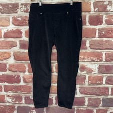 DG2 Diane Gilman Pants Womens LP Velvet Velour Pull On Stretchy Casual Jeggings