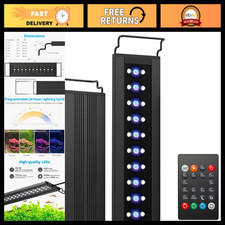24/7 LED Aquarium Light for Fish Tanks  Plants, Adjustable 12-18 in, Energy Eff