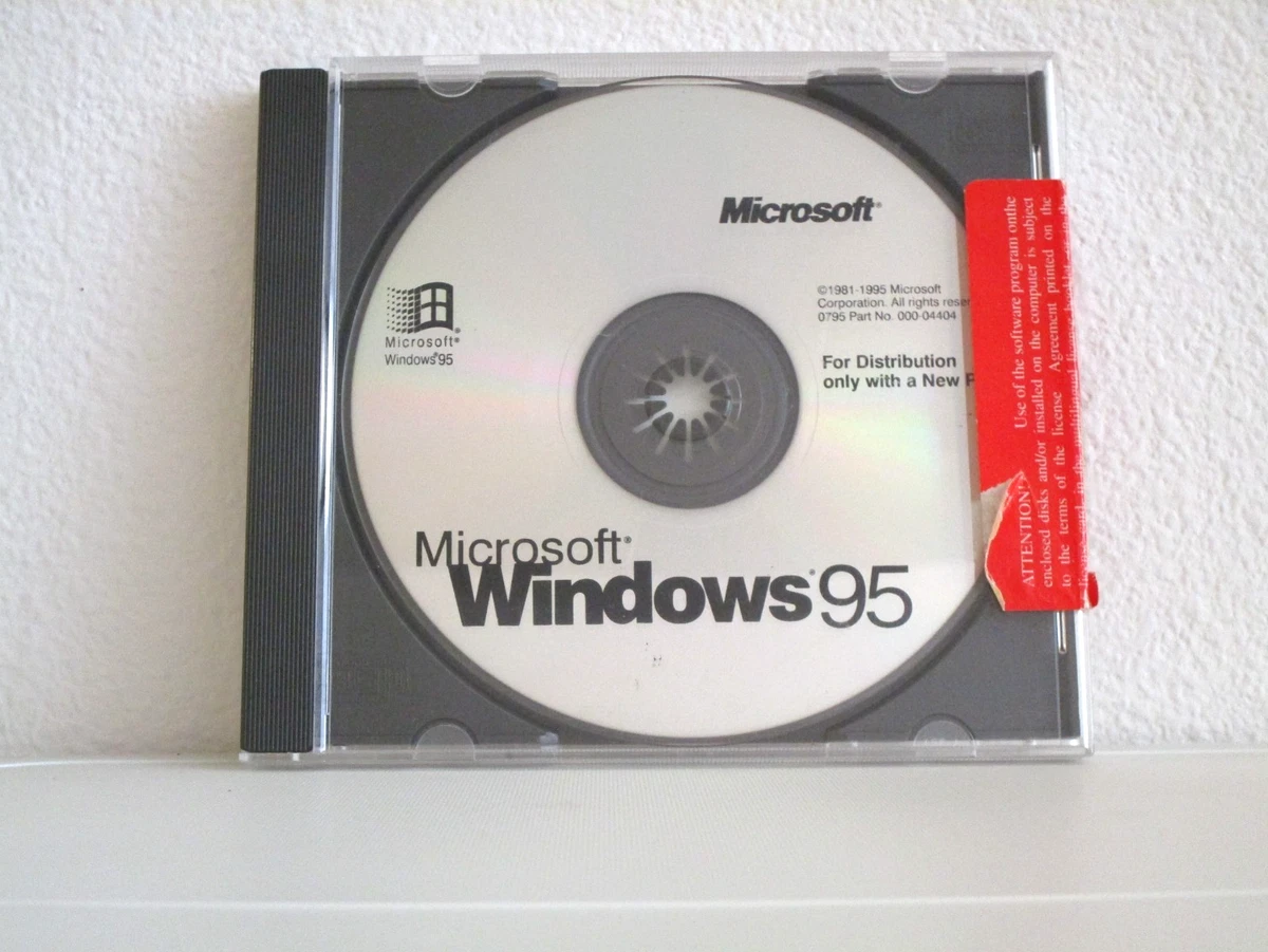 Microsoft Windows 95 CD Operating System Software for sale | eBay