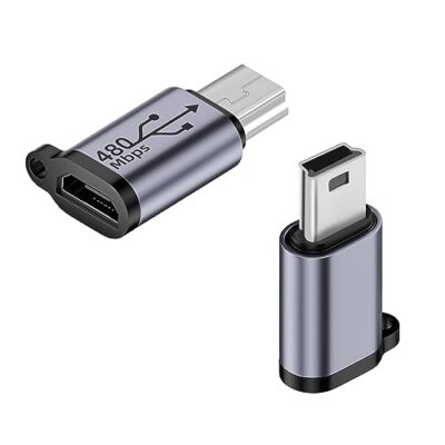 Mini USB Male to Micro USB Female Adapter Mini USB Plug to Micro USB2.0 Jack ...