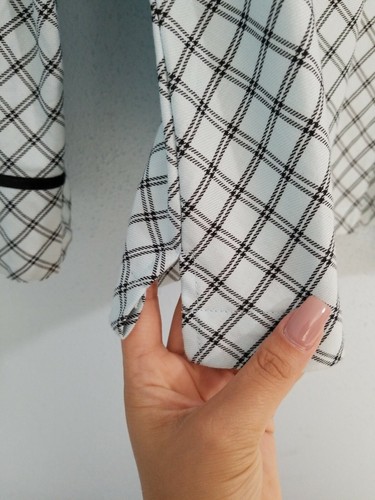 ALFANI INTIMATES Women's Pajama Top Shirt Button Down Long Sleeve Plaid.Size M - Picture 8 of 12