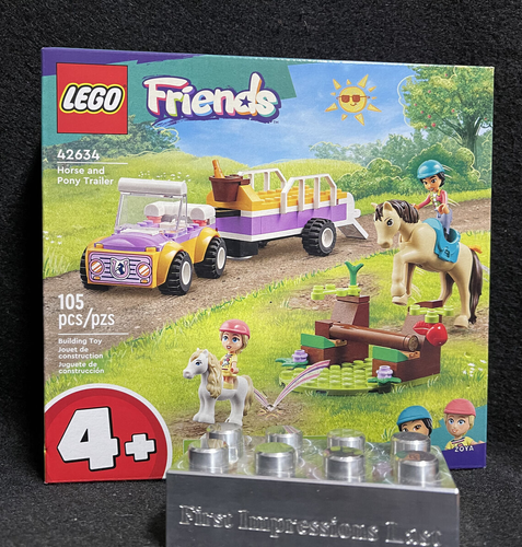 LEGO 42634 2024 Friends Horse & Pony Trailer 105 PCS feat Liann & Zoya ...
