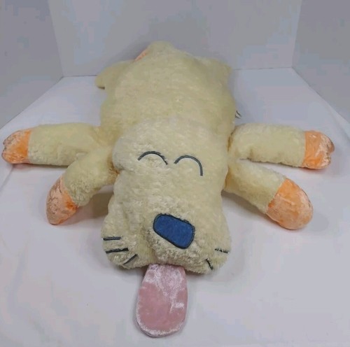 Carter's 24" Cuddle Pillow Yellow Dog Plush EMU Namae 2000 Puppy Stuffed Retired