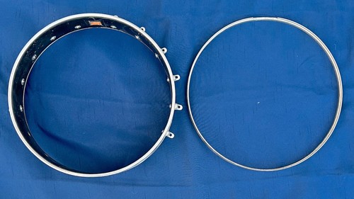 Vintage 10-7/8" Spunover Open Banjo Pot/Rim Nickel Tension Hoop, + Parts Project