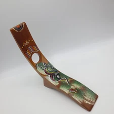 Hand Made And Hand Painted Wine Bottle Holder From Australia Kangaroo