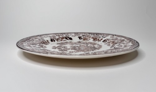 Clarice Cliff Tonquin Brown by Royal Staffordshire 10" Round Dinner Plate - Picture 7 of 7