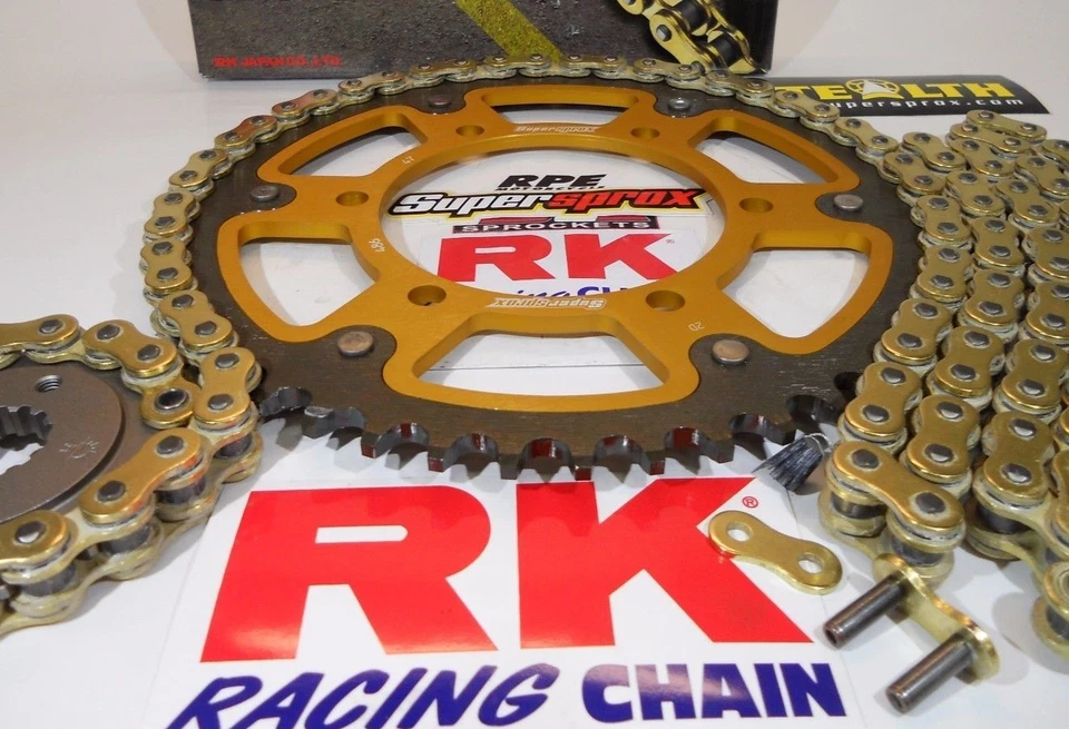 2006-2009 Yamaha YZF-R6S RK ZXW Gold 530 SuperSprox OEM Chain and Sprockets Kit - Image 3 of 4