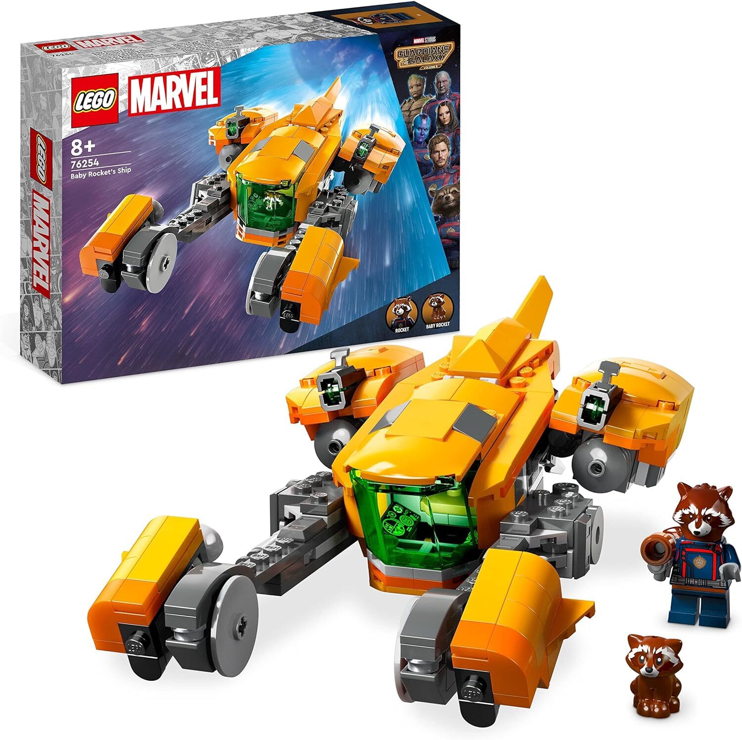 Конструктор LEGO 76254 Marvel Baby Rockets Раумшифф Стражи Галактики Том 3