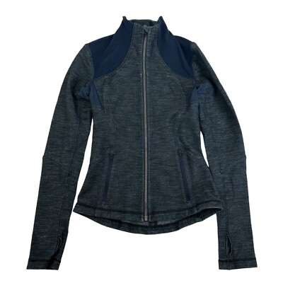 lululemon　Define ジャケット 4号 Lululemon Define Jacket Full Zip Mock Neck L/S Sz 4 Thumb