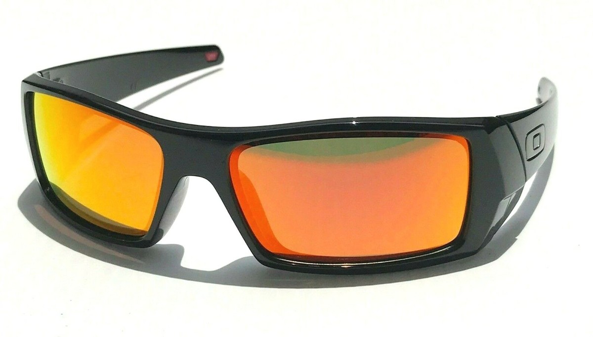 NEW Oakley GASCAN Black Shiny POLARIZED Galaxy Ruby Iridium