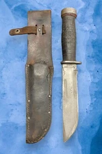 Cattaraugus 225Q Fixed Blade Knife And Sheath