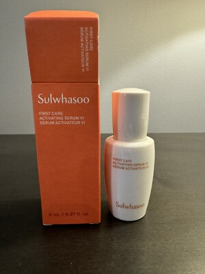 Sulwhasoo First Care Activating Serum VI 8 ml .27 fl oz Travel Size NIB