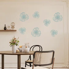 7-Piece Metal Wall Decor Wall Hanging Wall Art Decor for Living Room and Bedroom