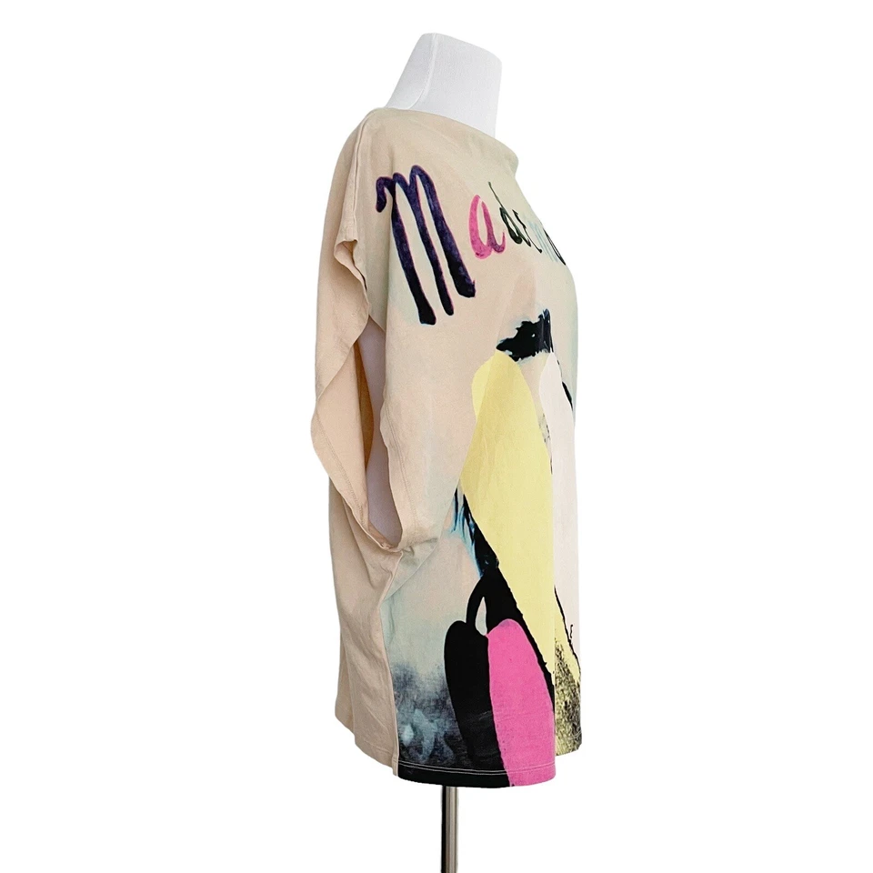 SILVIAN HEACH Oversized Graphic "Mademoiselle" Pop Art Tee Size XS - Image 3 of 4