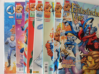 8 x FANTASTISCHEN VIER  # 1-7 plus Special PANINI 2001 je 116 Seiten Zustand 1 