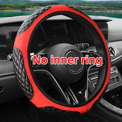 Artificial Leather Car Steering Wheel Anti Slip Covers Protector Accessories - Picture 3 of 12