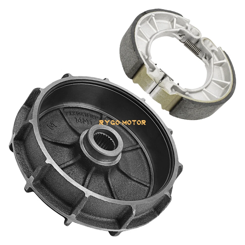 Buje y zapatas de tambor de freno trasero para Honda Foreman 500 TRX500FE TRX500FM 2014-2019 Foto 3 de 4