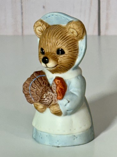 Set Of 4 Homco ceramic Thanksgiving bear figurines - Picture 14 of 17