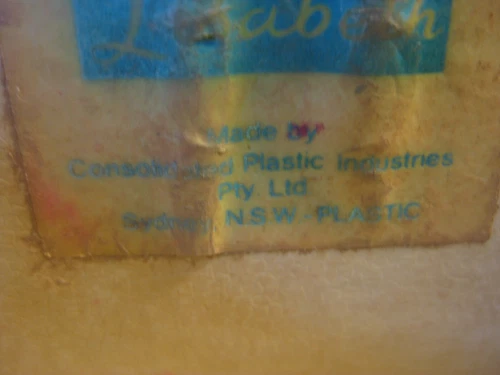 Vintage Australian LISABETH Blue Beauty Case (1960s) Made Sydney - Picture 12 of 14