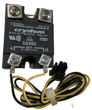 CRYDOM SOLID STATE RELAY D2450 240V 50A D24K  0712  D31 With Wire, Connector