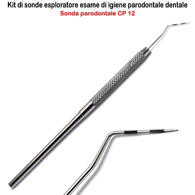 Anti Tartaro Denti Sonda Dentale 23 Explorer | Forma Gancio Per Rimozione Tartaro | In Acciaio Inox | Per Odontoiatria Scaler Dentale A Gancio - Foto 7