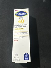 Cetaphil Sun SPF 40 Everyday Sunscreen Tinted Face Lotion 1.7 fl oz exp.10/27